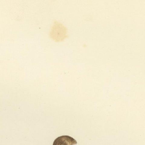 Antique Print of a German Nobleman, 15th Century, by Bonnard, 1860, close-up 1