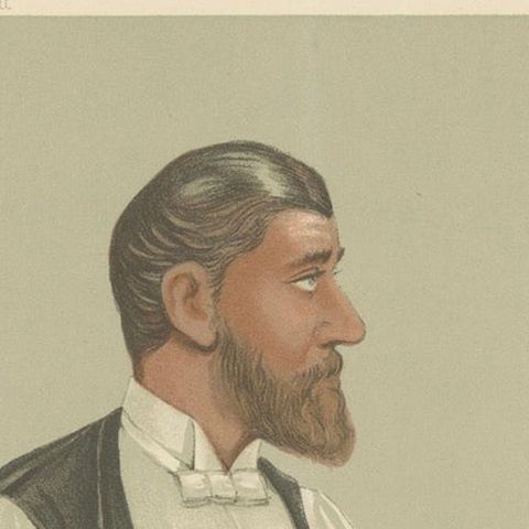 Elegance at Play: John Roberts Jr., Billiards Virtuoso, Vanity Fair 1885 by Spy, close-up 4