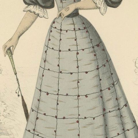 Victorian Refinement: Fashion Lithograph by L. Michau and M. de Solar, 1889, close-up 6