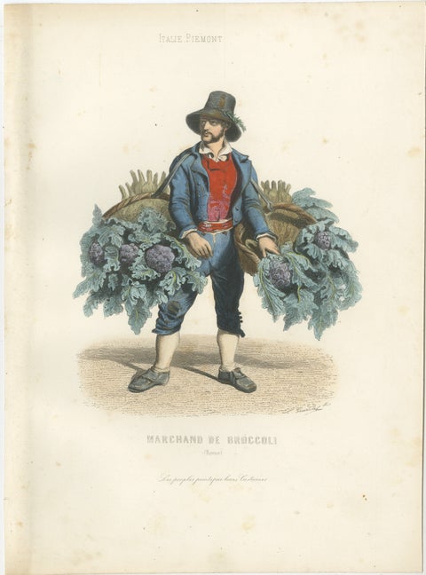 Three Antique Rome Trades & Costume Engravings, Papal Guard & Merchants, 1850, view 4