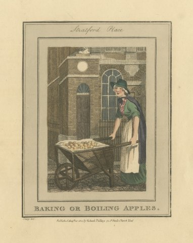 Baking or Boiling Apples, Stratford Place, Cries of London, 1804