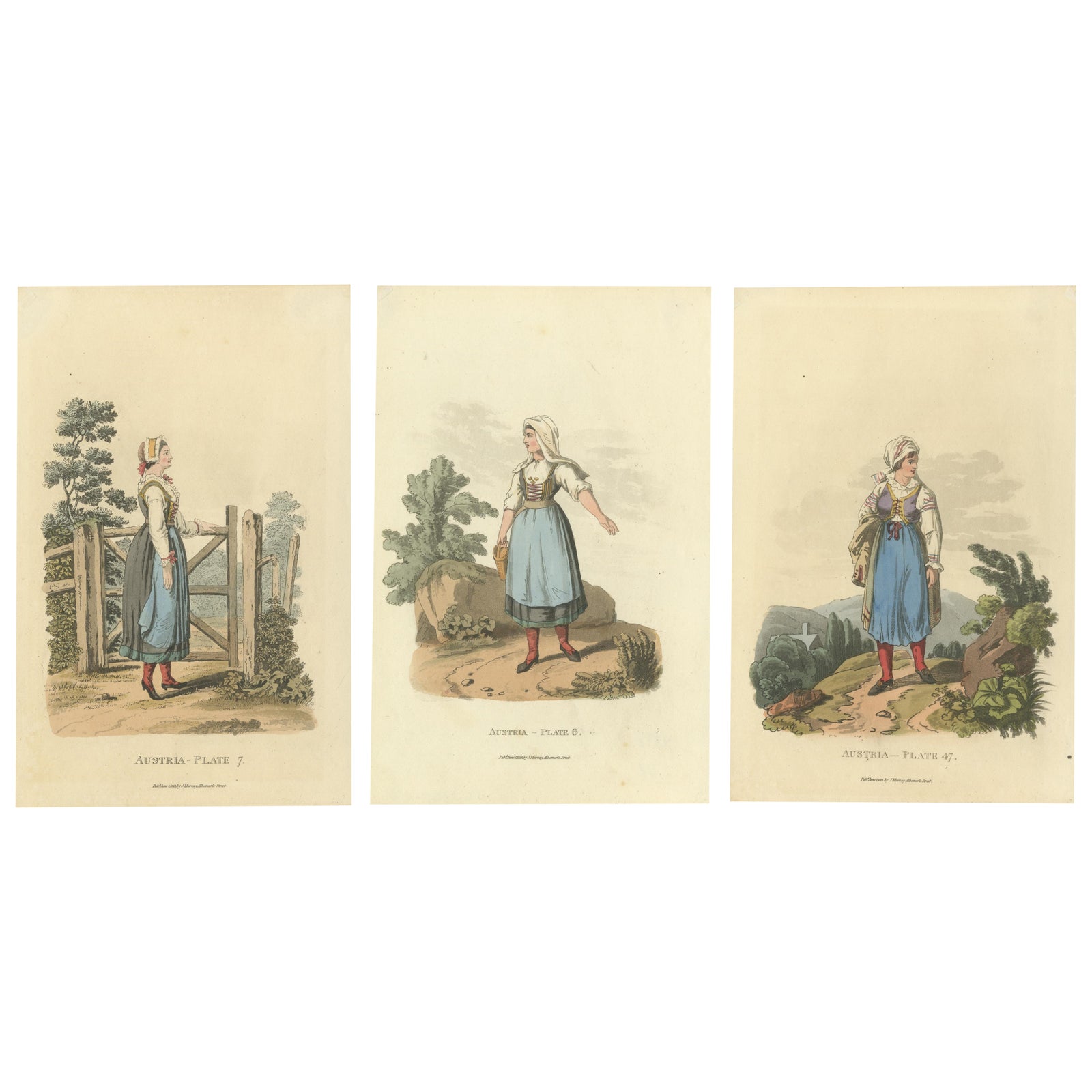 Traditional Austrian Folk Costumes: Vibrant Regency Era Fashion from 1804-1808