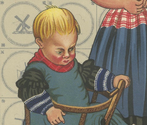 Charming Gelderland Costumes from Nunspeet and Hierden in Holland, ca. 1932, close-up 5