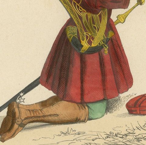 The Noble's Plea: A German Aristocrat in Supplication, 1847, close-up 6