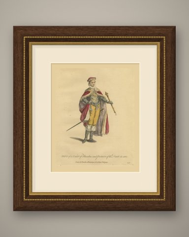 Count of Flanders and Protector of the Dutch in 1582, Jefferys, 1757, shown framed