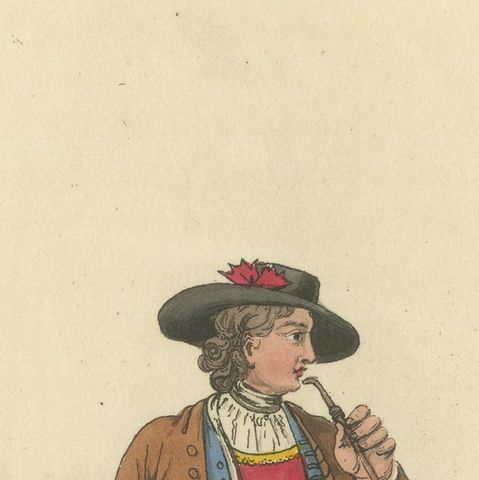 Traditional Austrian Male Costume: Regency Era Fashion from 1804-1808, close-up 5