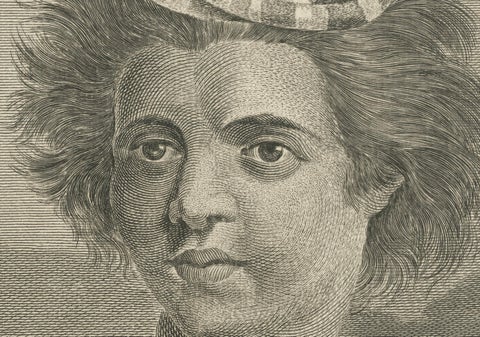 Portraits of Nobility from the Sandwich Islands (Hawaii), Published circa 1790, close-up 1