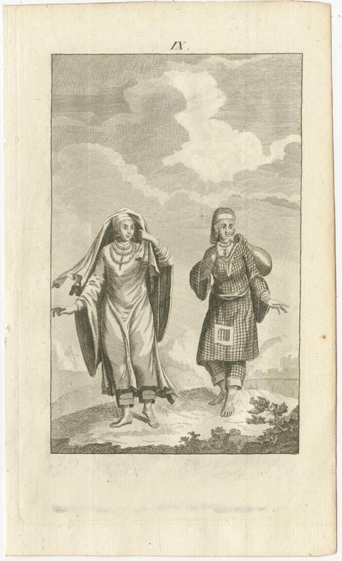Set of 5 Antique Prints of Arabian Costumes, 1780, view 4