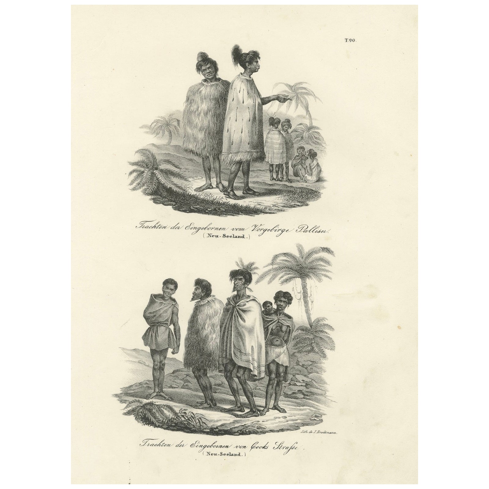 Costumes of the Indigenous People, Cape Palliser & Cook Strait, New Zealand 1836