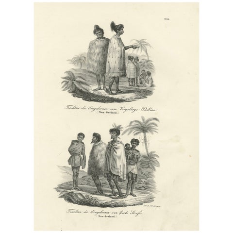 Costumes of the Indigenous People, Cape Palliser & Cook Strait, New Zealand 1836