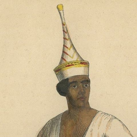 Traditional Siamese Attire: A 19th Century Ethnographic Portrait from Thailand, close-up 4