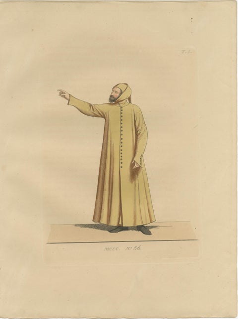 Cardinal, Commoner, and Florentine Noble in 15th-Century Italian Costume, 1845, view 3