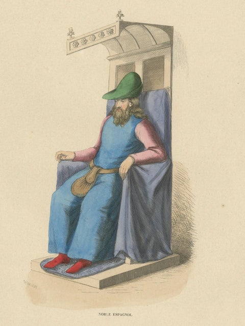 Seated Spanish Nobleman: The Visage of Authority, 1847, close-up 4