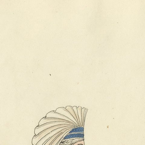 Traditional Head Dresses of Dieppe, France, Costume Study, 1823, close-up 6