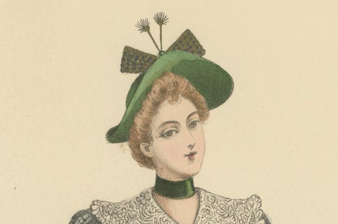 Victorian Daywear: Elegant Fashion Lithograph - the Exposition Universelle 1889, close-up 1