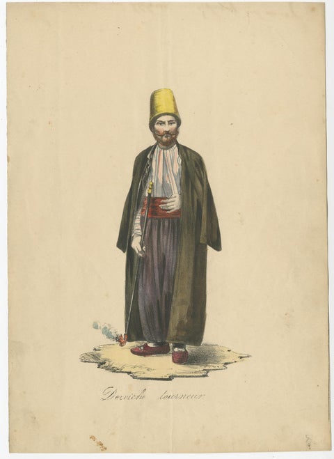 Set of 9 Antique Costume Prints, Turkey, Albania, Anatolia, 'c.1840', view 9
