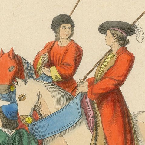 Ceremony of Judgment: Noblemen as Judicial Arbiters, 1847, close-up 6