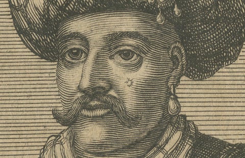 1687 Portrait of Assan Aga by E. Nessenthaler: A Glimpse into Ottoman Nobility, close-up 3