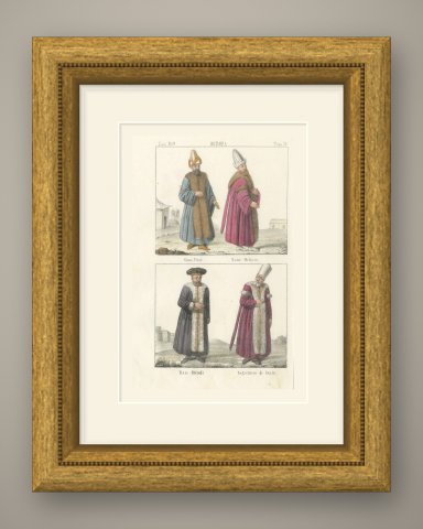 The Grand Vizier, the Kaimakam, the Reis Efendi and a Secretary of State, 1842, shown framed