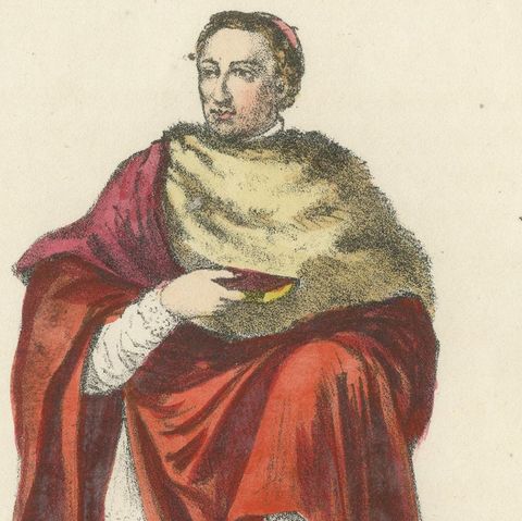 Cardinal en Habit de Chœur (Cardinal in Choir Dress), Plate 7, 1862, close-up 1