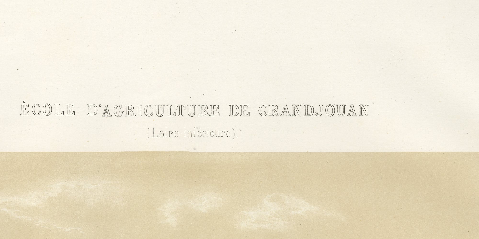 Grandjouan Agricultural School, Antique French School Print, 1873, view 3
