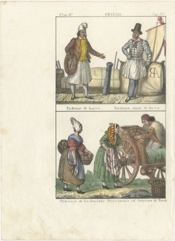 Boat Owner, Norman Boatman and Oyster Sellers of La Rochelle and Bordeaux, 1842, view 2