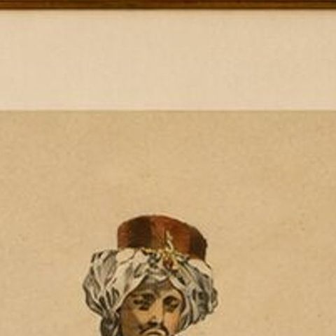 Habit of a Bashaw of Egypt, Elegant Ottoman Costume Engraving, 1749, close-up 6