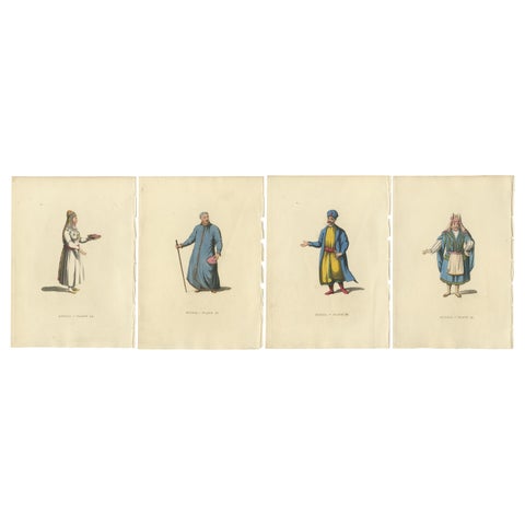 Ethnic Tapestry of 19th Century Russia: A Visual Anthology of Traditional Attire