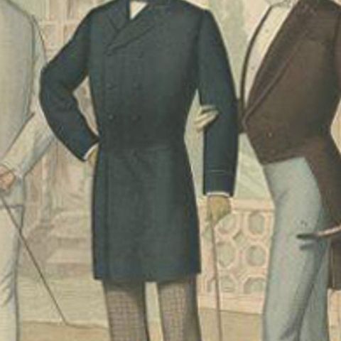 Antique Print of Fashion in July 1883 by Klemm & Weiss, circa 1900, close-up 2