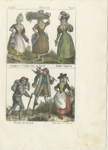 Bordeaux Townswoman and Milk Seller with the Shepherds of Haiden, 1842, view 2