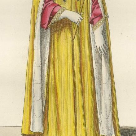 Florentine Matron, Roman Senator & Renaissance Physician in Historic Dress, 1845, close-up 1