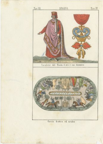 Knight of the Golden Fleece and a Gothic and Arab Hunt, Spain, 1842, view 2