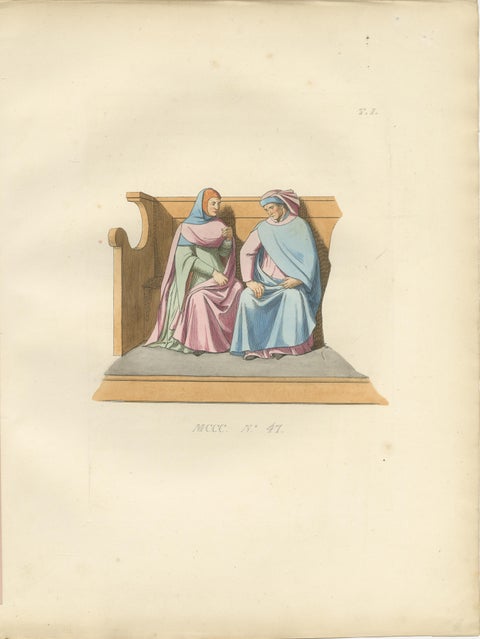 Military and Judicial Costumes from Medieval Italian Society - Published in 1845, view 3