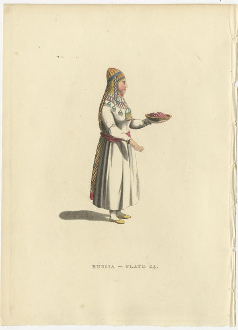 Ethnic Tapestry of 19th Century Russia: A Visual Anthology of Traditional Attire, view 2