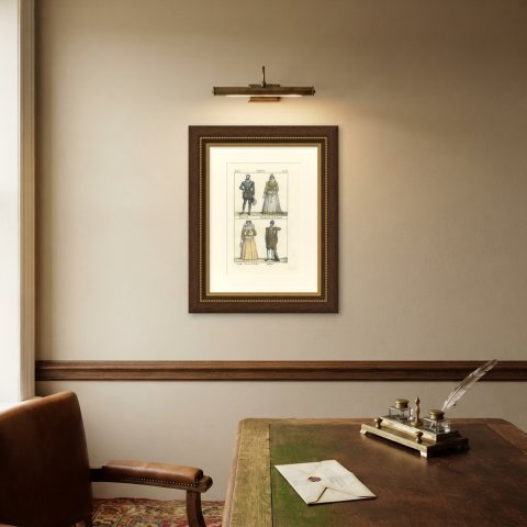Henry IV of France, Margaret of France and Queen Marie de Medici, 1842, shown framed on a wall