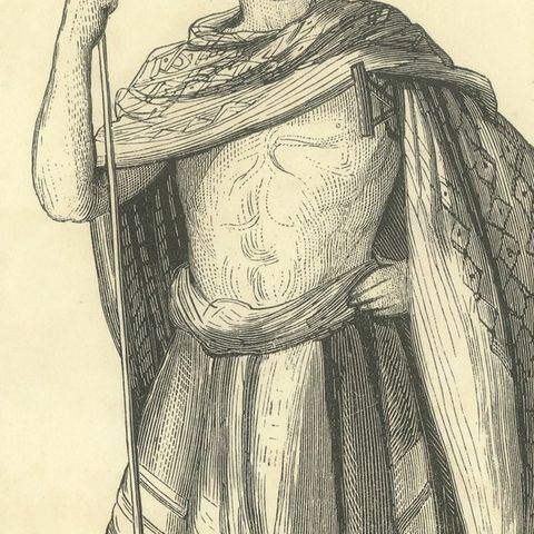 Native of the Island of Rotti, Antique Wahlen Costume Print, 1843-1844, close-up 3