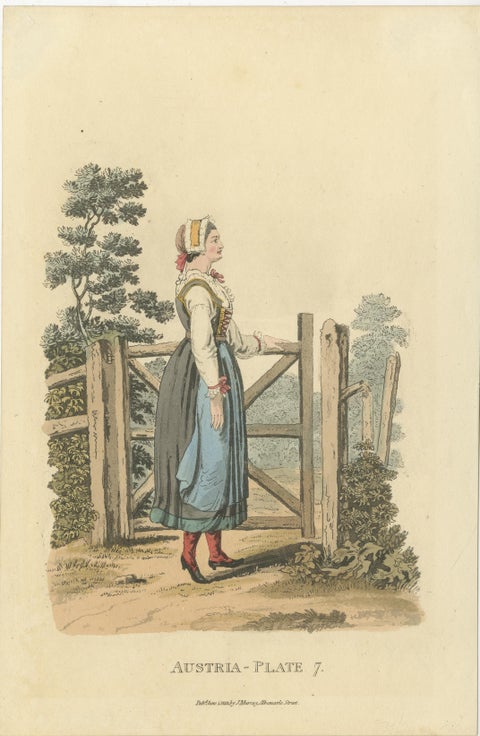 Traditional Austrian Folk Costumes: Vibrant Regency Era Fashion from 1804-1808, view 2
