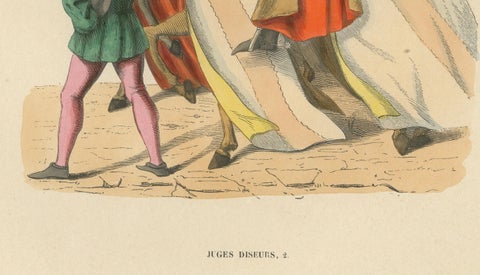 Ceremony of Judgment: Noblemen as Judicial Arbiters, 1847, close-up 1