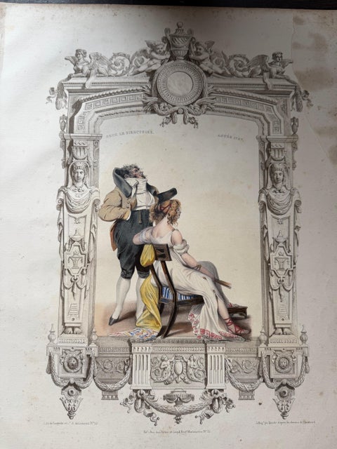 French Directoire Costume Lithograph, Under the Directory 1797, Published 1847, view 11
