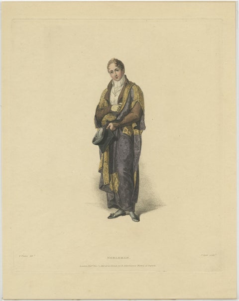 Hand-Colored Portrait of a Nobleman, Lord Belgrave, 1813, view 2