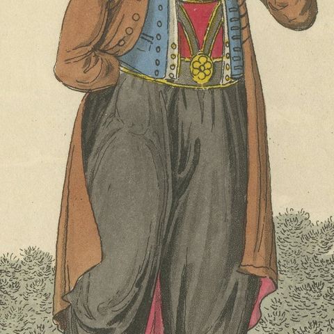 Traditional Austrian Male Costume: Regency Era Fashion from 1804-1808, close-up 6