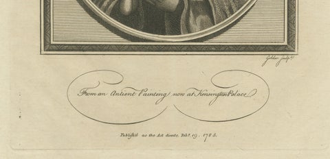 Elegant 1786 Engraved Portrait of King Edward IV - Royal Majesty, close-up 2