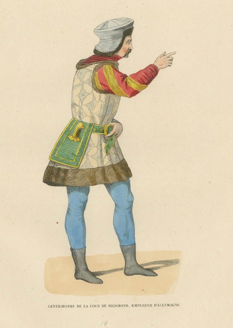 Courtly Splendor: A Nobleman at Emperor Sigismund's Court, 1847, close-up 4