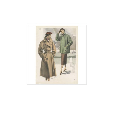 Vintage Fashion Print 'Pl.14319' Published in Ladies Styles, 1952, view 4