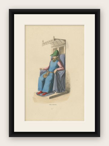 Seated Spanish Nobleman: The Visage of Authority, 1847, shown framed