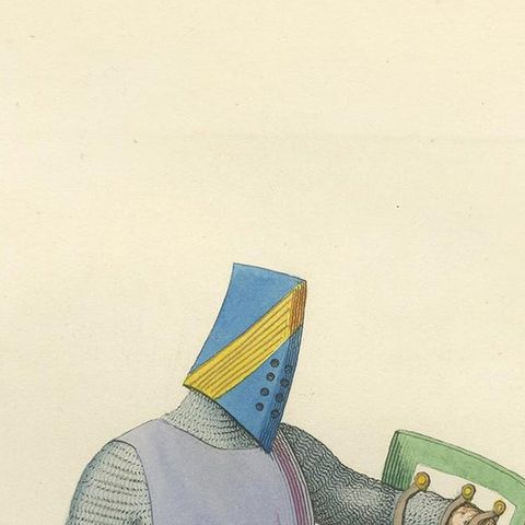 Antique Print of a Military Costume by Bonnard, 1860, close-up 1