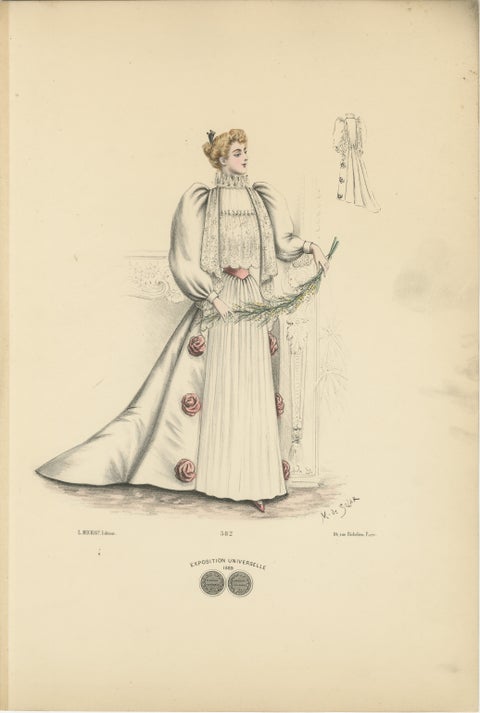 Opulent Fashions of the Victorian Era: Lithograph by L. Michau and M. de Solar, view 2