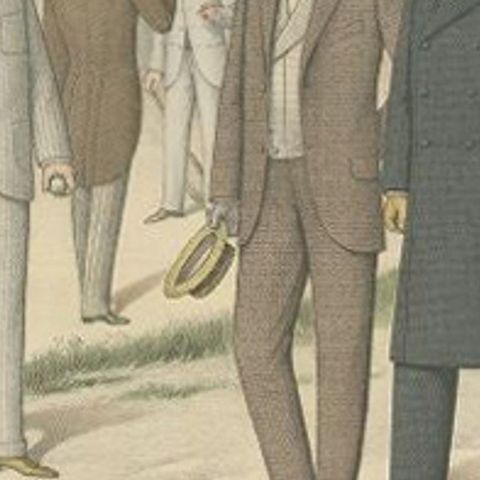 Original Antique Fashion Print, Published in June, 1898, close-up 2