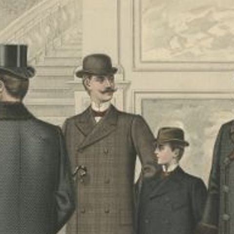 Antique Print of Fashion in November 1897 by Klemm & Weiss, c.1900, close-up 1