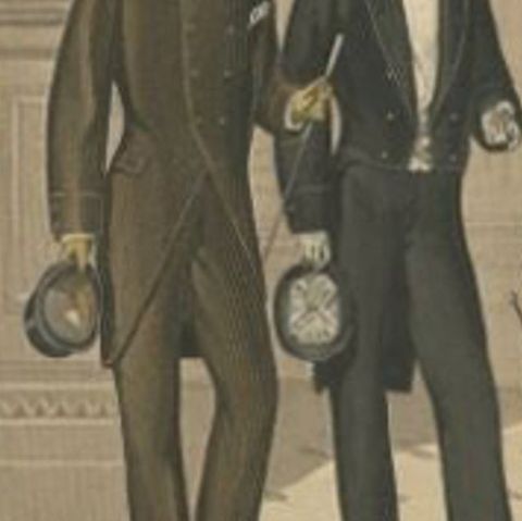 Original Antique Fashion Print, Published in February, 1881, close-up 2